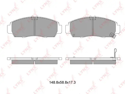 Kit de plaquettes de frein, frein à disque LYNXAUTO BD-3403