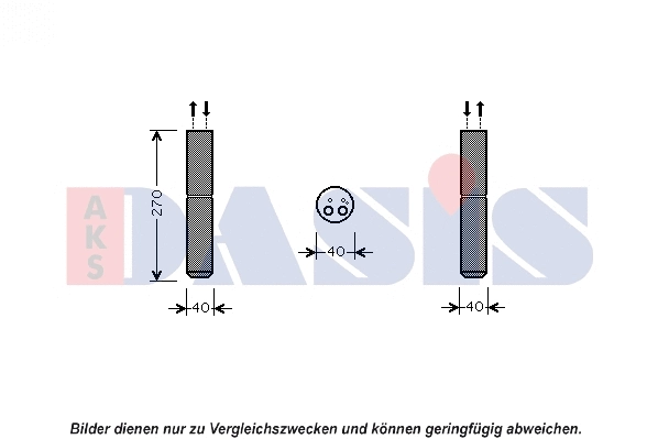 Filtre déshydratant, climatisation AKS DASIS 800574N