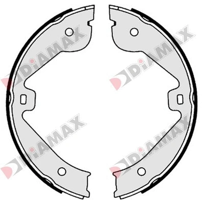 Jeu de mâchoires de frein, frein de stationnement DIAMAX N01351