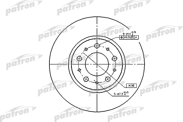 Disque de frein PATRON PBD1697