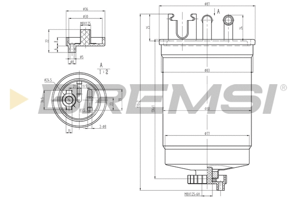 Filtre à carburant BREMSI FE1311