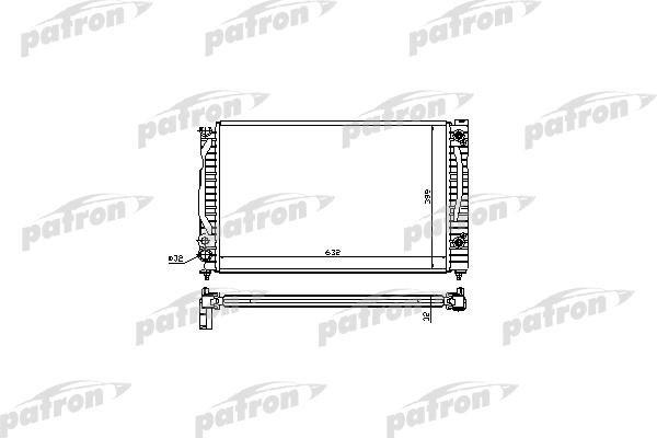 Radiateur, refroidissement du moteur PATRON PRS3018