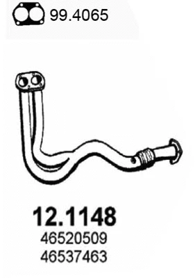 Tuyau d'échappement ASSO 12.1148