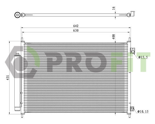 Condenseur, climatisation PROFIT 1770-0251