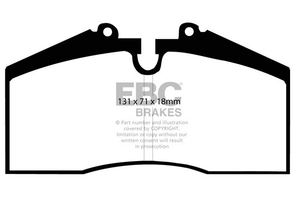 Kit de plaquettes de frein, frein à disque EBC Brakes DP5767NDX