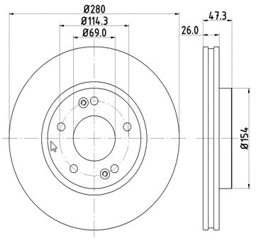 Disque de frein MTR 12108525