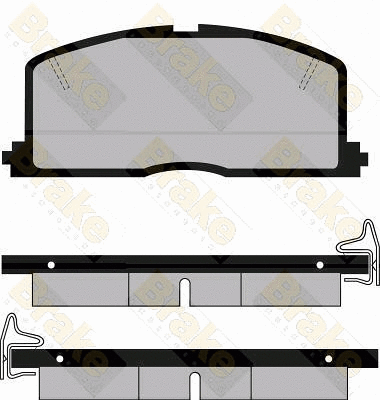 Kit de plaquettes de frein, frein à disque Brake ENGINEERING PA411