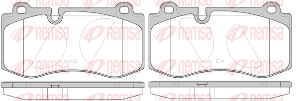 Kit de plaquettes de frein, frein à disque REMSA 1202.10