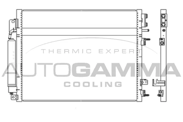 Condenseur, climatisation AUTOGAMMA 107357