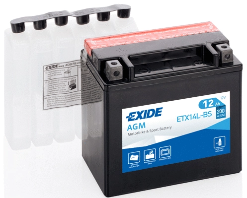 Batterie de démarrage TUDOR ETX14L-BS