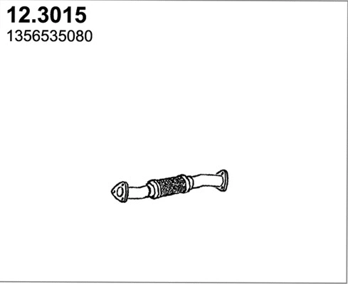 Tuyau d'échappement ASSO 12.3015