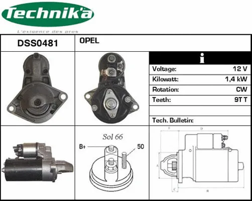 Démarreur Technika DSS0481