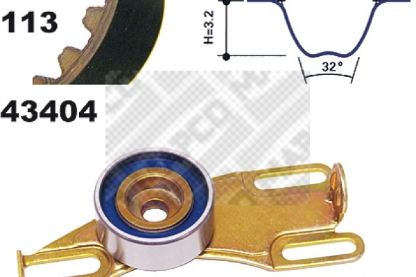 Kit de courroie crantée MAPCO 23404