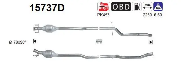 Catalyseur AS 15737D