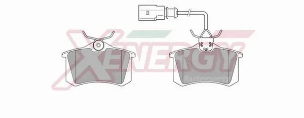 Kit de plaquettes de frein, frein à disque AP XENERGY X40275