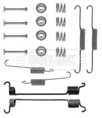 Kit d'accessoires, mâchoire de frein BORG & BECK BBK6067