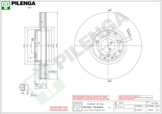 Disque de frein PILENGA V804
