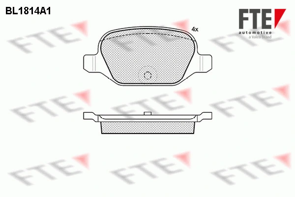 Kit de plaquettes de frein, frein à disque FTE 9010391