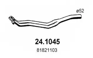 Tuyau d'échappement ASSO 24.1045