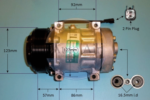 Compresseur, climatisation AUTO AIR GLOUCESTER 14-0247