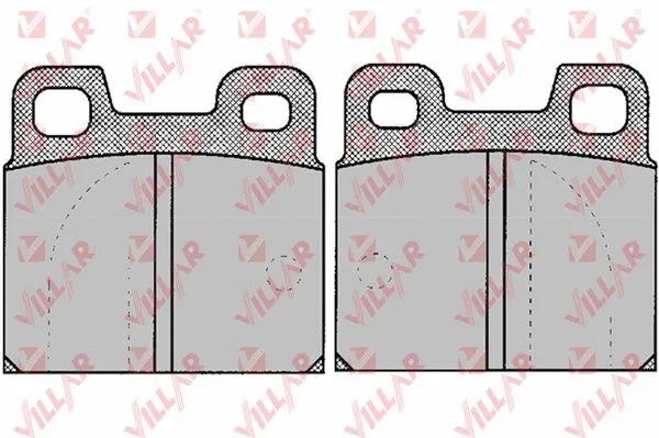 Kit de plaquettes de frein, frein à disque VILLAR 626.0031
