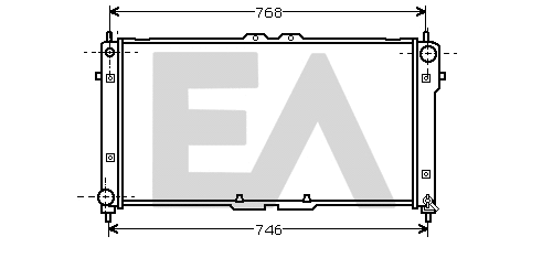 Radiateur, refroidissement du moteur EACLIMA 31R22051