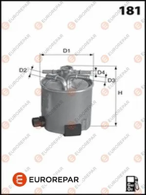 Filtre à carburant EUROREPAR 1643629480