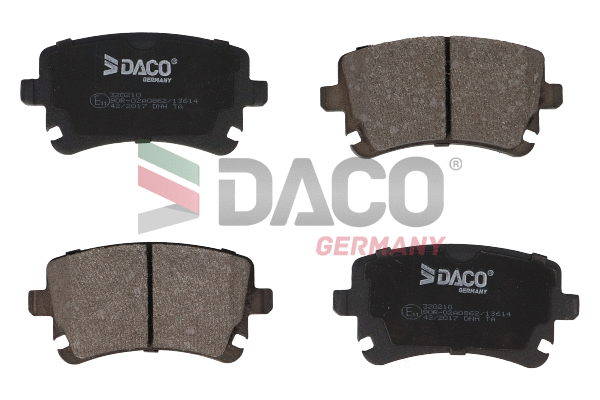 Kit de plaquettes de frein, frein à disque DACO Germany 320210