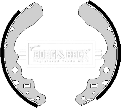 Jeu de mâchoires de frein BORG & BECK BBS6152