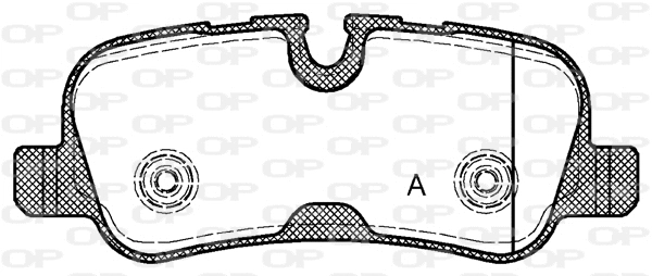 Kit de plaquettes de frein, frein à disque OPEN PARTS BPA1159.10