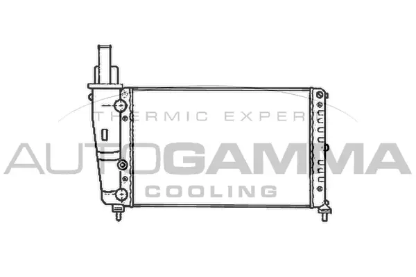 Radiateur, refroidissement du moteur AUTOGAMMA 102066
