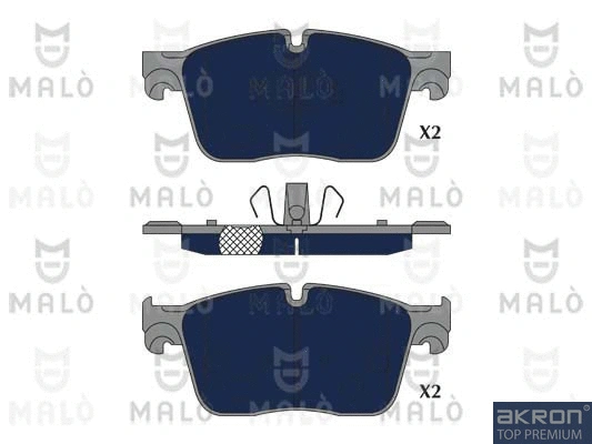 Kit de plaquettes de frein, frein à disque AKRON-MALÒ 1051307