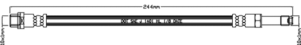 Flexible de frein JURATEK JBH1102
