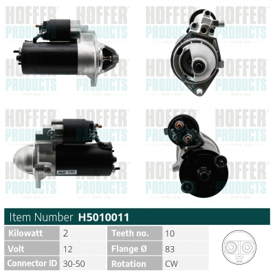 Démarreur HOFFER H5010011