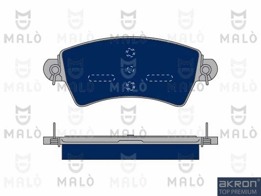 Kit de plaquettes de frein, frein à disque AKRON-MALÒ 1050363