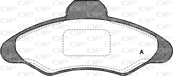 Kit de plaquettes de frein, frein à disque OPEN PARTS BPA0331.00