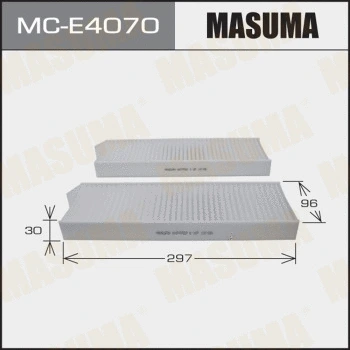 Filtre, air de l'habitacle MASUMA MC-E4070