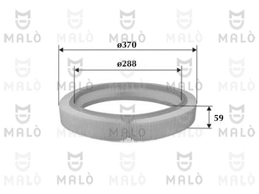 Filtre à air AKRON-MALÒ 1500346