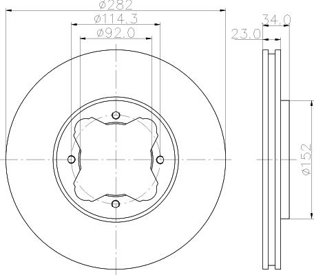 Disque de frein PAGID 51120