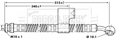 Flexible de frein BORG & BECK BBH6798