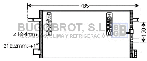 Condenseur, climatisation BUGOBROT 62-AI5297