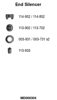 Silencieux arrière FA1 MD000304