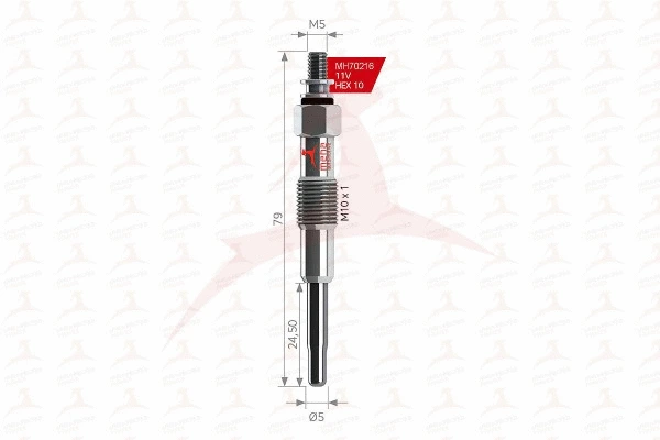 Bougie de préchauffage MEHA AUTOMOTIVE MH70216
