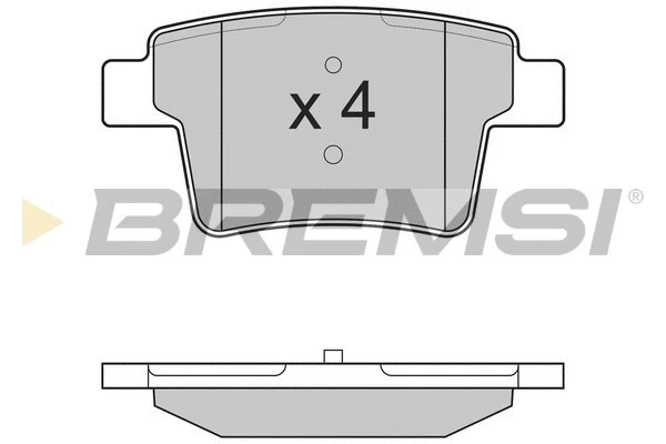 Kit de plaquettes de frein, frein à disque BREMSI BP3266