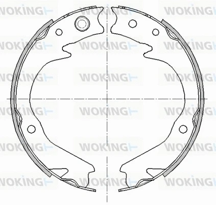 Mâchoire de frein, frein de stationnement WOKING Z4476.00
