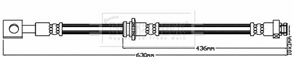 Flexible de frein BORG & BECK BBH8005