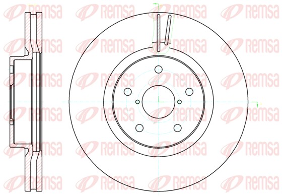 Disque de frein REMSA 61041.10