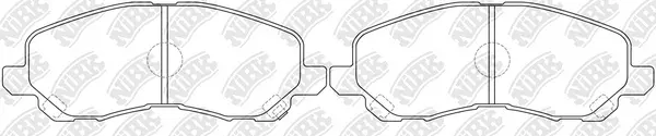 Kit de plaquettes de freins de haute performance NiBK PN3469S