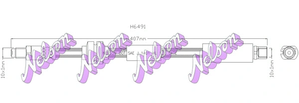 Flexible de frein KAWE H6491