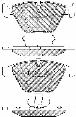 Kit de plaquettes de frein, frein à disque BSF 10684